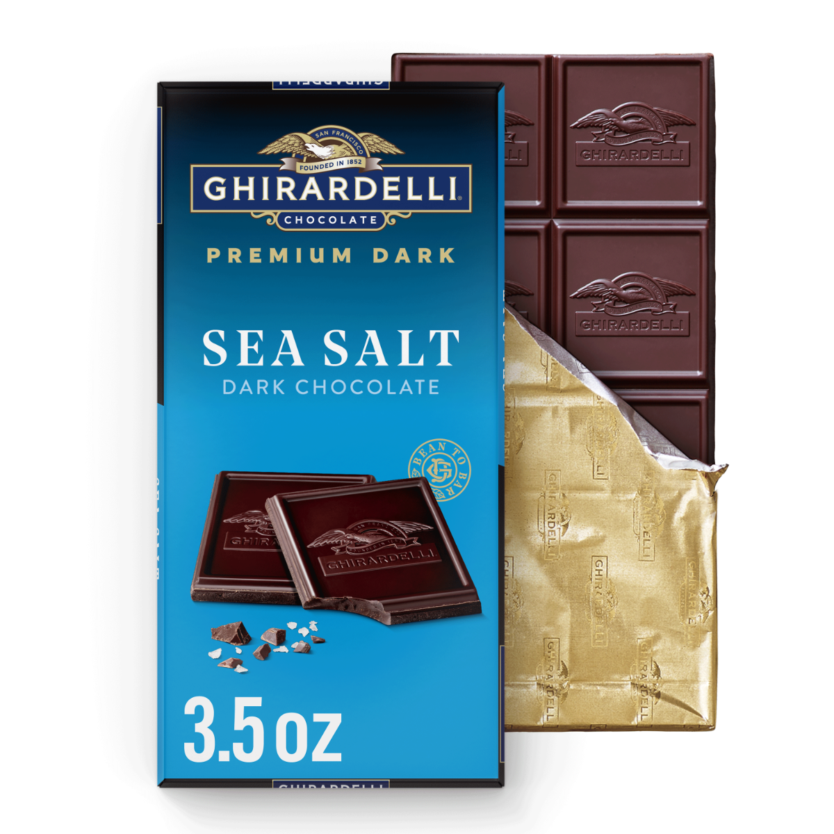 Premium Dark Sea Salt 60% Cacao Dark Chocolate Bar