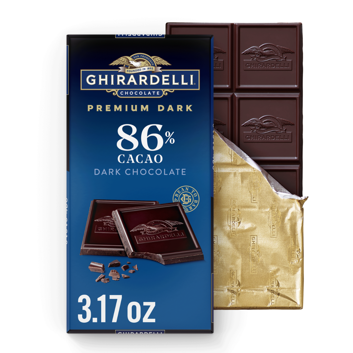 Premium Dark 86% Cacao Dark Chocolate Bar