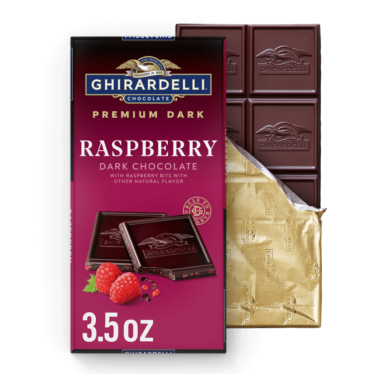 Premium Dark Raspberry Dark Chocolate Bar